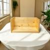 19.5" CIDS CD DVD Storage Stand Pine 3/4" Natural Stain 19.5 x 6.5 x 5.75 Made in USA New view 3