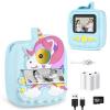Kids Camera Instant Print, Christmas Birthday Gifts for Kids Age 3-8, 48MP &1080P Kids Camera with Print Paper, Portable Toy Instant Camera for Kids 3 4 5 6 7 8 9 10 Year Old Boys Gifts/Girl Gifts view 1