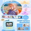 Kids Camera Instant Print, Christmas Birthday Gifts for Kids Age 3-8, 48MP &1080P Kids Camera with Print Paper, Portable Toy Instant Camera for Kids 3 4 5 6 7 8 9 10 Year Old Boys Gifts/Girl Gifts view 4