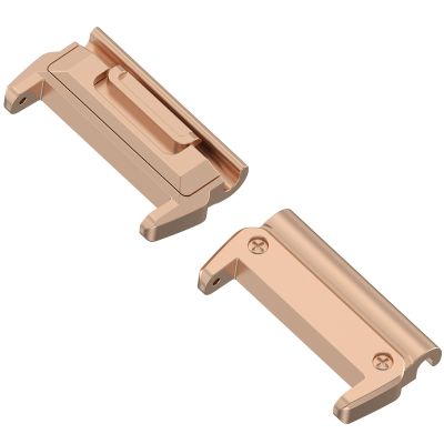 Ninki Watch Connectors for Garmin Fenix 8 Bands - 43MM Metal Quick Fit Adapters, Rose Gold