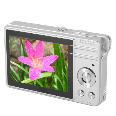 Digital Camera, 50MP Digital Point and Shoot Camera, FHD 1080P 16X Digital Zoom Autofocus Vlogging Camera with 2.8 Inch TFT Screen and LED Flash for Travel Photography (Silver)