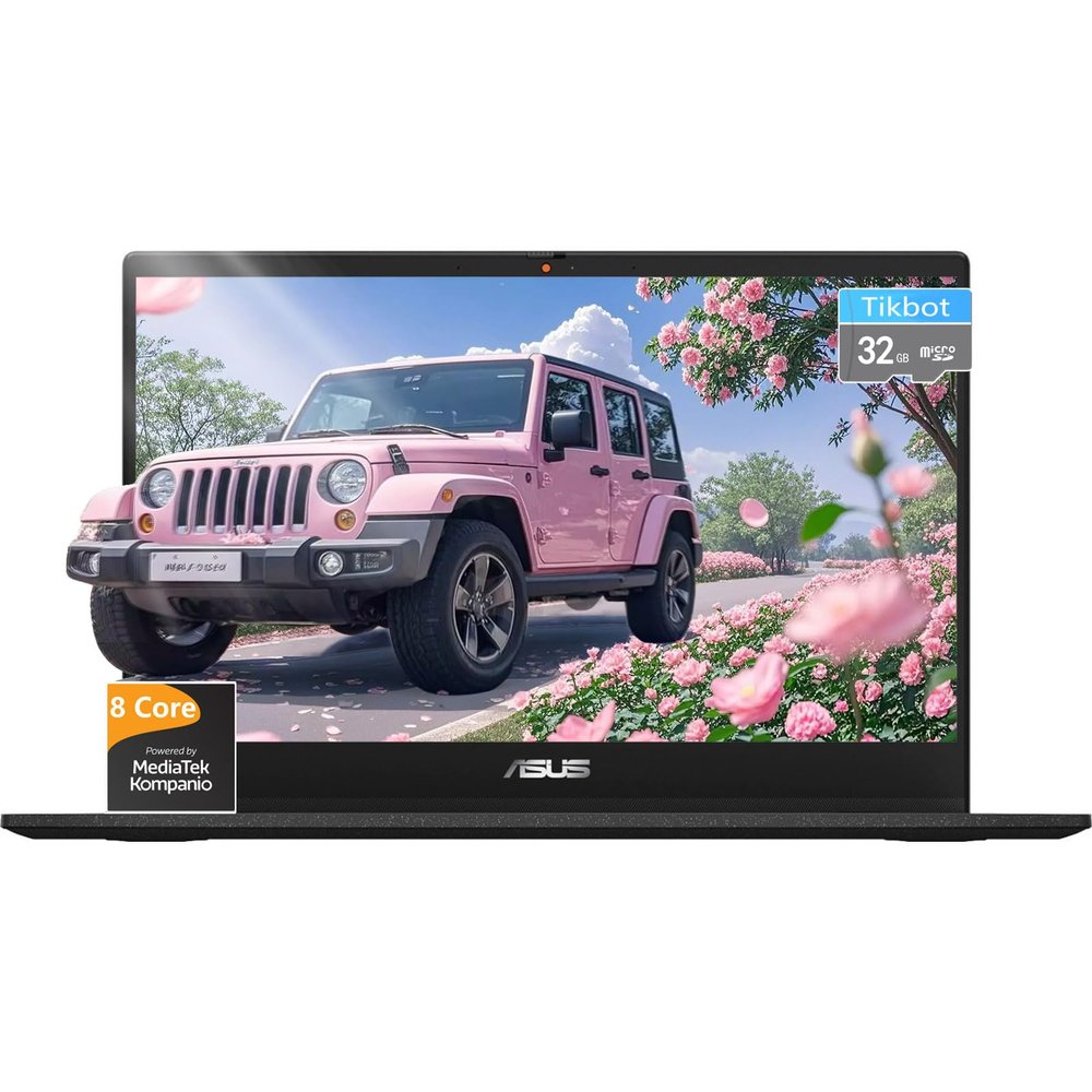 ASUS-Chromebook Laptop-Google Chrome - 8Core MediaTek Kompanio 520-14 inch FHD Display - USB C - Wi-Fi 6 - Long Battery Life - Student - 2024 (4GB RAM | 96GB Storage)