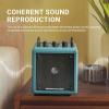 AirPulse Wireless Bluetooth Home-use Speaker, Compact Speakers with AUX/LINE Input for Home Office (Blue) view 3