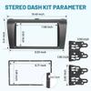 NuIth Double DIN Radio Dash Kit W/Radio Wire Harness for Mazda 3 2004-2009, Double Din Installation Multi Kit, Car Stereo Install Kit for Aftermarket Radio Mounting view 4