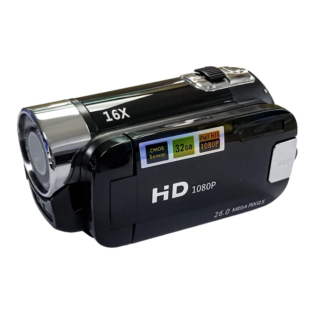 1080P Hd Digital Camcorder, 16Mp Video Camera, 2.7 Inch Rotatable LCD Screen, 16X Zoom, Built-in Light, Anti-Shake, Ideal for Travel, Family Events, and Parties