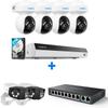 Reolink Camera System with PT Auto-Tracking, 4K Power Over Ethernet Cameras Home Surveillance Wired Outdoor, Smart Detection, Spotlights, 8CH NVR 2TB HDD, RLK8-800PT4 with 2X Duo 3 PoE & a PoE Switch view 1