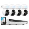 Reolink Camera System with PT Auto-Tracking, 4K Power Over Ethernet Cameras Home Surveillance Wired Outdoor, Smart Detection, Spotlights, 8CH NVR 2TB HDD, RLK8-800PT4 with 2X Duo 3 PoE & a PoE Switch view 2