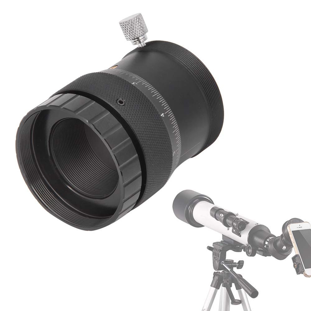 Astronomical Telescope Helical Focuser, Double Helical Focuser 1.25inches Inner T Interface Aluminium Alloy Helical Fine Tuning Focuser for Astronomical Telescope