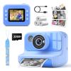 LETSHAHA Instant Print Camera for Kids, 1080P Digital Video Cameras, Christmas Birthday Gifts Toys for Age 3-12, Toddler Camera for 4 5 6 7 8 9 10 Year Old Boys - Blue view 1