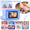 LETSHAHA Instant Print Camera for Kids, 1080P Digital Video Cameras, Christmas Birthday Gifts Toys for Age 3-12, Toddler Camera for 4 5 6 7 8 9 10 Year Old Boys - Blue view 3
