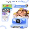 LETSHAHA Instant Print Camera for Kids, 1080P Digital Video Cameras, Christmas Birthday Gifts Toys for Age 3-12, Toddler Camera for 4 5 6 7 8 9 10 Year Old Boys - Blue view 4