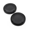 Cnswee6 Pair Motorcycle 6.5" Saddlebag Lid Speaker Grill Cover, Mesh Speaker Grille Cover Trim With Screws for Harley for Touring Electra Glibe 83-20, Black view 4