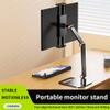Barfeery Portable Monitor Stand Adjustable 360 Swivel Bracket Tablet Holder Compatible with Tablet Desktop Clamp Stand view 2