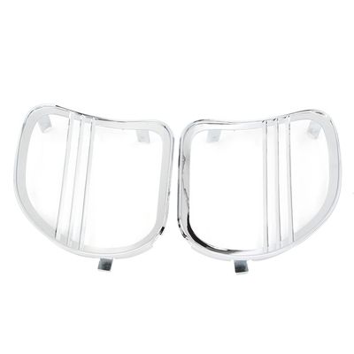 Cnswee6 Motorcycle Tri-Line Speaker Grills Cover, Front Fairing Speaker Cover Plastic Chrome 1pair for Harley Road Glides 2015 2016 2017 2018 2019 2020 2021
