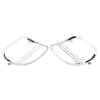 Cnswee6 Motorcycle Tri-Line Speaker Grills Cover, Front Fairing Speaker Cover Plastic Chrome 1pair for Harley Road Glides 2015 2016 2017 2018 2019 2020 2021 view 3