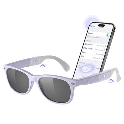 Smart Bluetooth Sunglasses, XO Smart Bluetooth Audio Glasses for Women Men,Athletic/Outdoor UV Protection Riding, Driving,Fishing, Running (Purple)