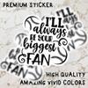 (3pcs) Baseball Stickers Baseball Decals I'll Always Be Your Biggest Fan Cool Vinyl Weather-Resistance Sticker for Tumbler, Water Bottles, Laptop, Car, Bumper Sticker view 3