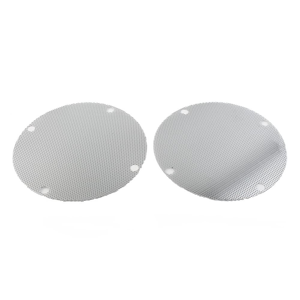 Cnfang4 Motorcycle Iron Mesh Speaker Grills, Rear Speaker Grille Cover for Harley for Touring FLHTCSE, EFI FLHTCI, FLHTC, EFI FLHTI, FLHT, FLHXXX, Chrome