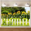 10x8ft Spring Backdrop Sunflower Garden Photography Background Green Grass Backdrop Forest Park Natural Landscape Background Birthday Kids Boy Spring Tour Photo Shoot Photo Props view 4