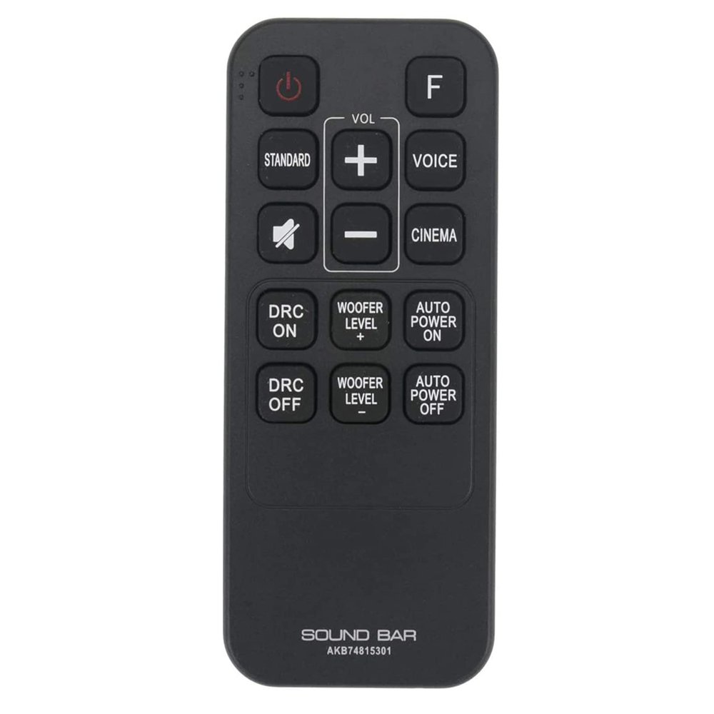 AKB74815301 Replacemrnt Remote Control Fit for LG Soundbar S55A3-D LAS454B LAS485B LAS453B S45A1-D SH3B SH3K SJ4Y SPH3B-W SPH4B-W Sound Bar