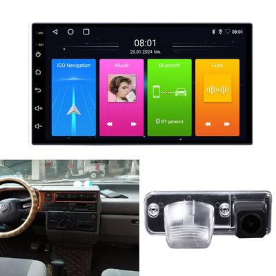 GPS Sat Nav Navigation Navigator Autoradio with CarPlay&Android+Rear View Camera Compatible with V W Transporter/Caravelle/Multivan T4 MK4 Cargo/70B 70C 70J 70K 7DC 7DJ 70XB 70XC 7DB 7DW 7DK/70E 70L