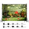 15x8ft Spring Backdrop Mushroom Fantasy Fairy Tale Garden Photography Background Enchanted Wonderland Photo Background for Children Kid's Birthday Party Portrait Photo Shot Backdrops view 3