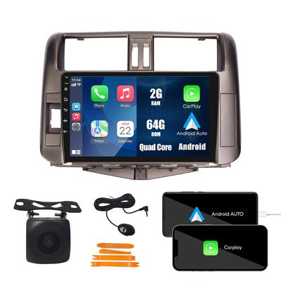 [2G 64G] Android Car Stereo FM Radio Carplay Android Auto 9" Touchscreen Headunit Media Player with Backup Camera for Toyota Land Cruiser/Prado 2010 2011 2012 2013