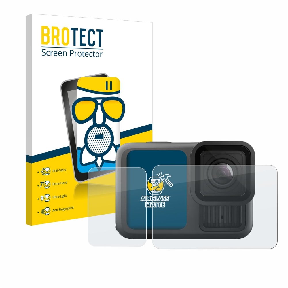 brotect Anti-Glare Glass Screen Protector Matte Compatible with GoPro Hero 13 Black - Anti-Scratch 9H Protection Film