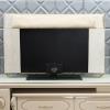 LUNCHS Satin Elegant TV Cover, Simple Linen Full Cover TV Dust Cover, Multi-Model Universal TV Cover(181 * 107cm,Satin Khaki) view 4