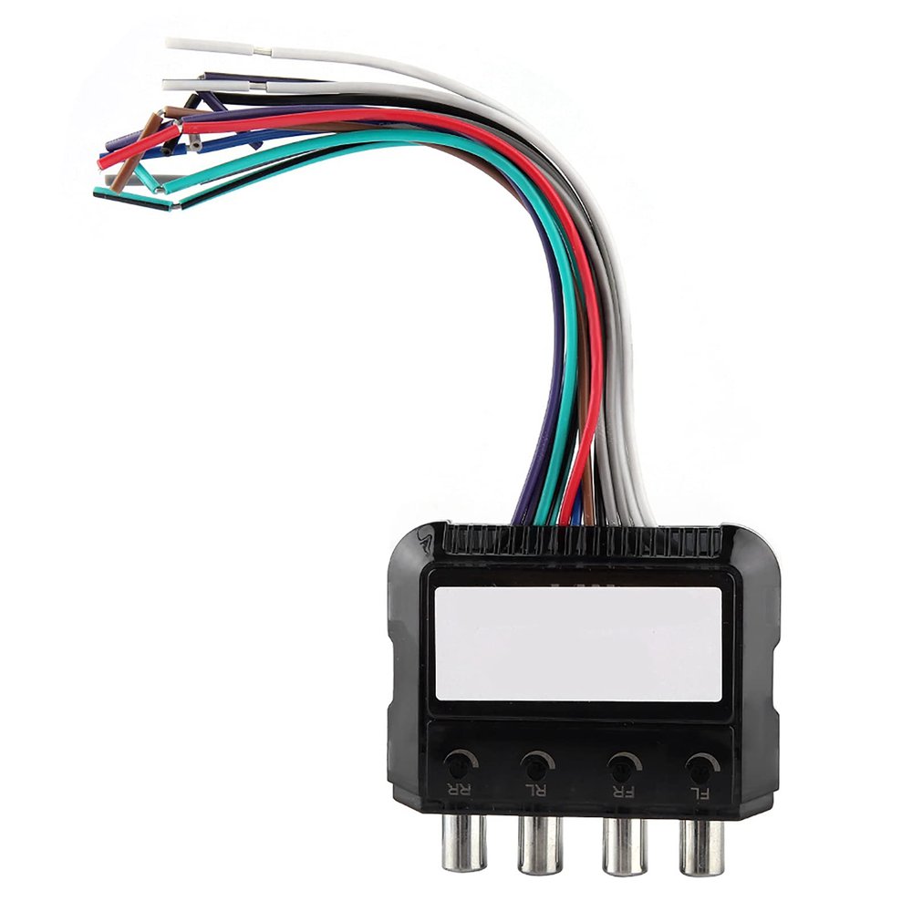 Line Output Converter, Digital to Analog Audio Converter with High Performance 4 Channel Line Output Converter for Subwoofer for Car
