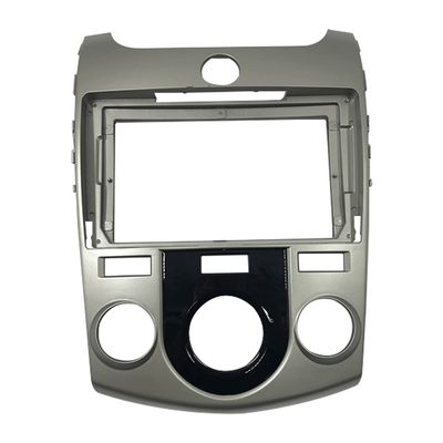 Carbon Fiber Car Center Console Air Vent Condition Car 2Din Stereo 9" Big Screen CD/DVD Fascia Frame/Fit for KIA Forte Coupe 2009 Face Dash Mount Trim Kit Car Stereo Dash Radio Fascia Kit Installatio