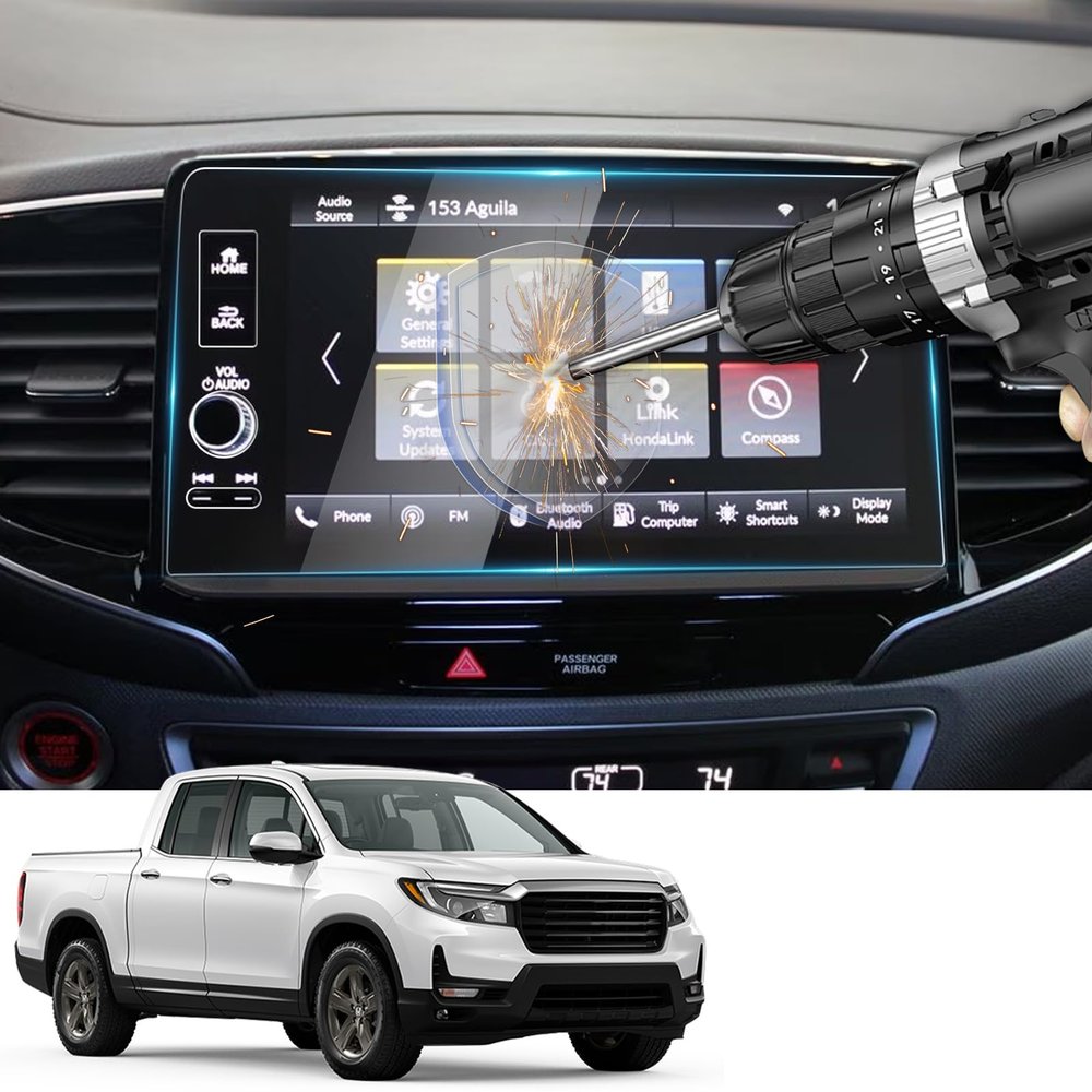 2026 Honda Ridgeline Screen Protector Glass for 2024 2025 2026 Honda Ridgeline (Sport/RTL/TrailSport/Black Edition) 9" Infotainment Touchscreen Cover Screen Saver for 2025 Honda Ridgeline Accessories