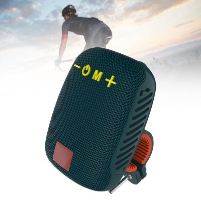 GOWENIC Speaker for Cycling,Cycling Speaker with Adjustable Elastic Closure, Pairing Function and IPX5 for Riding, Built in Radio and Memory Card Slot (Dark Blue)