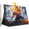 UPERFECT OLED Portable Monitor 16", 3K 2880x1800 | 120Hz | 0.1ms Portable Gaming Monitor, 500 Nits |100% DCI-P3 | 100000:1 Contrast | Ultra-Slim Design for Laptop Mini PC Phone Game Consoles Ucolor O2 view 1