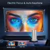 6K Smart Projector with 6 and 5.3, Projectors, 20000L Outdoor Video Projector for IOS For Android (US) view 3
