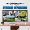 Loocam Home Security Camera System, 1080p H.265+ DVR with 1TB HDD, AI Human Vehicle Detection Wired Surveillance Camera, Security Camera for Home Indoor Outdoor, CCTV Camera APP Remote view 4