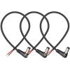 EAHOSUCC 3PCS 0.3M/1FT 18AWG 90 Degree Right Angle DC Power 5.5mm x 2.1mm Barrel Male Plug Connector to Pigtail Cable 7A for Repair and Replacement Surveillance Camera view 1