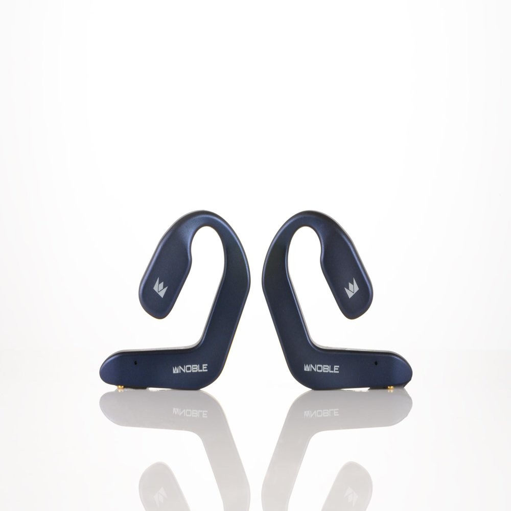 Noble FoKus Kama Wireless Earbuds Bluetooth Headphones Open Wearable Stereo Earphone High Resolution Bass Sound Over-Ear HiFi Earphones for Workout Running Blue