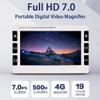 2-32X Zoom 7 inch IPS portable digital magnifier with Double Camera View Far and Near, Video Magnifier electronic reading aid for Low Vision, 19 Color Modes, 4 Hours Working Time, AV HDMI USB Output view 2