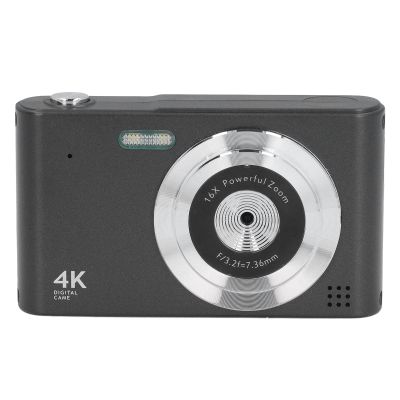 2.4 Inch Digital Camera, HD Vintage Digital Camera Auto Focusing Color Screen Portable for Travel (Black)