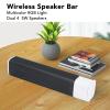 Speaker Bar, Multiple Playback Modes, Low Distortion RGB Light Soundbar for Family Gatherings (White) view 3