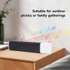 Speaker Bar, Multiple Playback Modes, Low Distortion RGB Light Soundbar for Family Gatherings (White) view 4