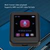 Music Video Player, 1.8 Inch Touch Screen Digital MP3 MP4 Player, Small Portable HiFi Lossless Sound with Back Clip for Cycling Running (32G) view 3
