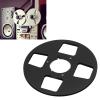 1/4 10.5 Inch Tape Reel, Replacement 4 Hole Open Reel Sound Takeup Reel Wind High Strength Stainless Steel Screws for Reel to Reel Tape Player (Black) view 4