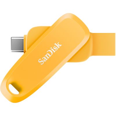 SanDisk 512GB Phone Drive for Android - The 2-in-1 USB for Smartphones, Tablets, and Computers - Thumb Drive with USB Type-C and Type-A Connectors, Yellow Daffodil - SDDDC6-512G-G46YD