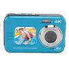 4K Underwater Cameras, Digital Underwater Camera 48 MP 11FT Depth Dual Screens for Snorkeling (Blue) view 3