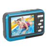 4K Underwater Cameras, Digital Underwater Camera 48 MP 11FT Depth Dual Screens for Snorkeling (Blue) view 4