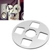1/4 10.5 Inch Tape Reel, Replacement 4 Hole Open Reel Sound Takeup Reel Wind High Strength Stainless Steel Screws for Reel to Reel Tape Player (Silver) view 3