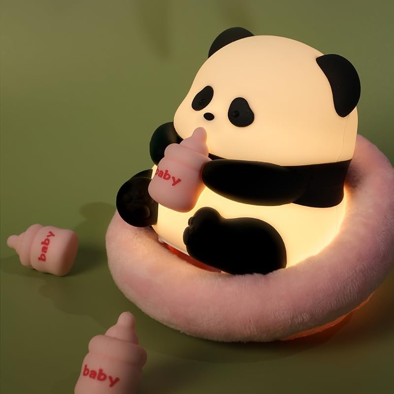 Cute Night Light Nursery Night Lights Panda Night Light for Kids Room Squishy Panda Light for Kids Panda Night Light Breastfeeding Night Light for Bedroom Baby Nursery