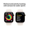 Apple Watch Series 10 [GPS + Cellular 42mm] with Gold Titanium Case with Starlight Sport Band - S/M. Fitness Tracker, ECG App, Always-On Retina Display, Water Resistant with AppleCare+ (2 Years) view 4